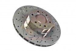 Break disk, drilled and slotted, Toyota Land Cruiser 150